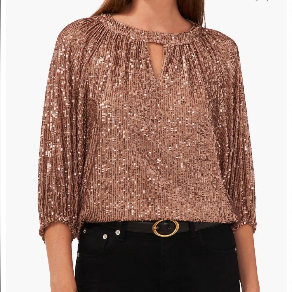 NWT Vince Camuto Women’s Sequin Blouse